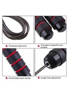 MMG Adjustable Speed Heavy Weighted Steel Wire Exercise Skipping Jump Rope|Heavy Skipping Rope PVC Weighted Speed Exercise Jump Rope Breathing Handle 360 Degree rotation  - Image 2