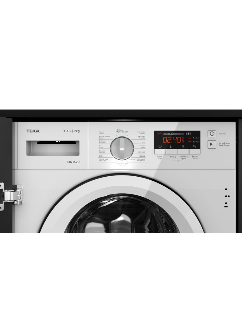 TEKA Built-in Washing Machine with 8 kg capacity and 16 washing programs LI6 1471 52.7 L 1950 W 114010001 white - Image 2