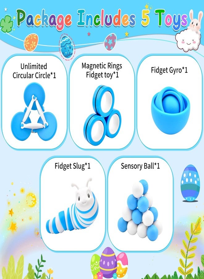 ASIOWELY Fidget Toys Adults Pack, Sensory Toys Set for Kids, Fidget Spinner Slug, Figette Cool Gadget for 8-12 Boys Teens ADHD Autism Stress Relief Desk Toy Easter Basket Stuffers for Gift - Image 5