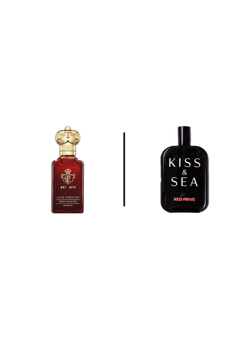 SAMAM PERFUMES Kiss & Sea Red Prive EDP100ml - Image 2