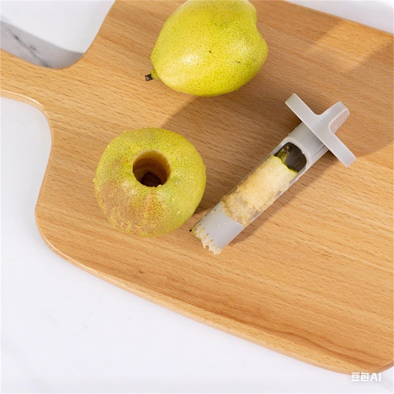 WROLEM Pepper Corer, 2 in 1 Red Bell Pepper Seed Corer Remover Tool, Fruit & Vegetable Corers Quick Cave Tools for Jalapeno Cutter Deseeder, Green - Image 3