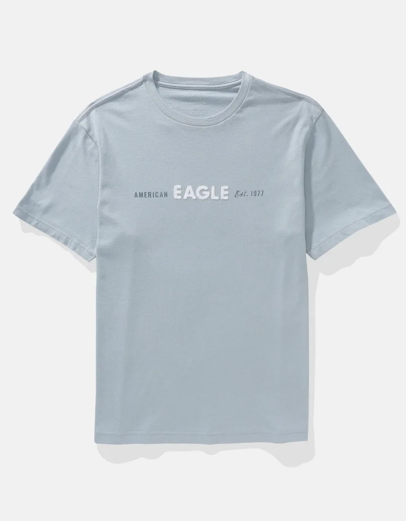 American Eagle  AE Elevated Logo Graphic T-Shirt for Men | Best Price UAE