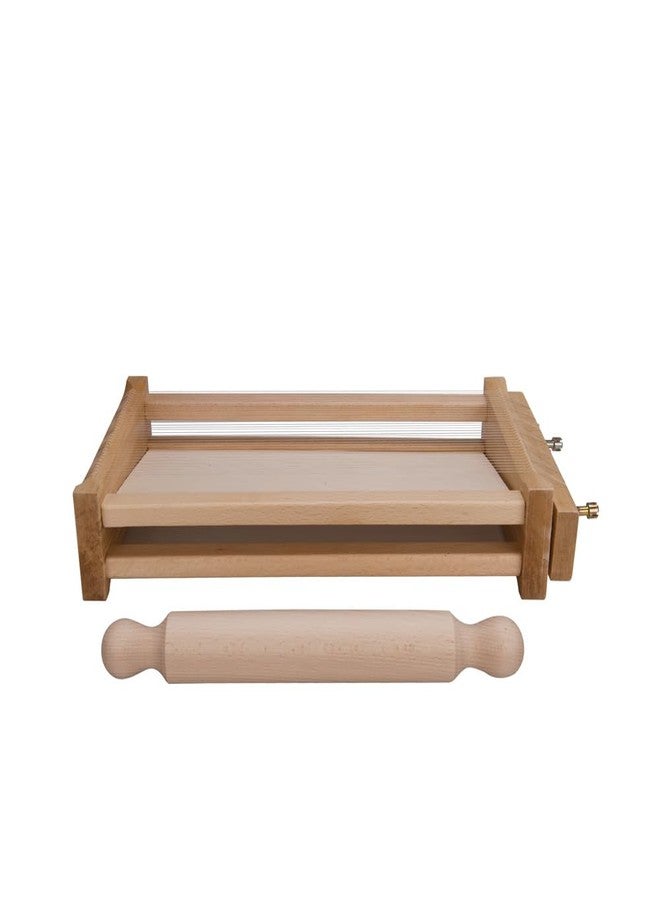 إبيكوتيسباي قطاعة معكرونة "تشيتارا" من إيبكوتيسباي مع شوبك عجين بطول 32 سم/12.5 بوصة - Image 1