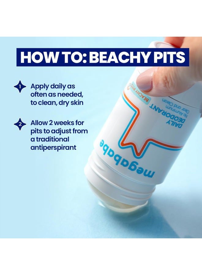 Megababe Beachy Pits Daily Deodorant by , 2.6 Ounce (Pack of 1) - Image 3