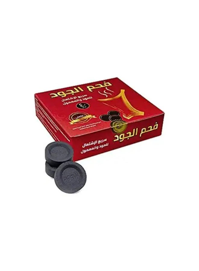 فحم الجود سريع الاشتعال للعود والمعمول 40 قرص بدون رائحه