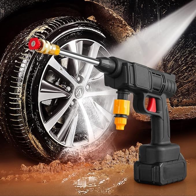 KRLZ High Pressure Car Wash Tool Household Cordless Portable Vehicle Cleaning Machine Automobile Washer with Foam Bottle 48V - Image 4