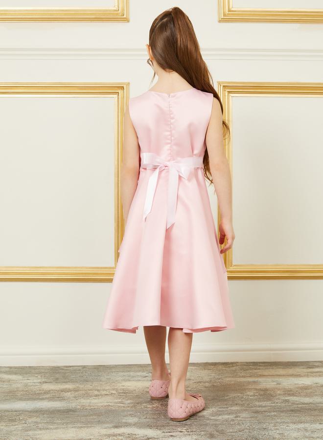 Styli Pink Ruffle Dress  - Image 4