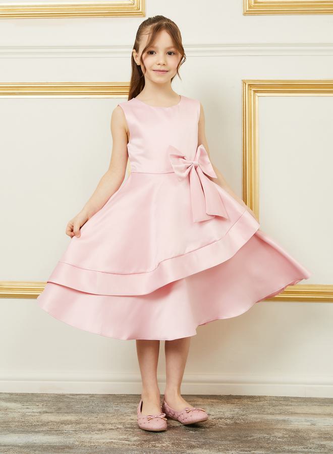 Styli Pink Ruffle Dress  - Image 1