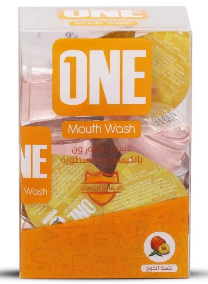 وان غسول الفم ون بالكبسولات المتطورة بالخوخ 15x20 مل