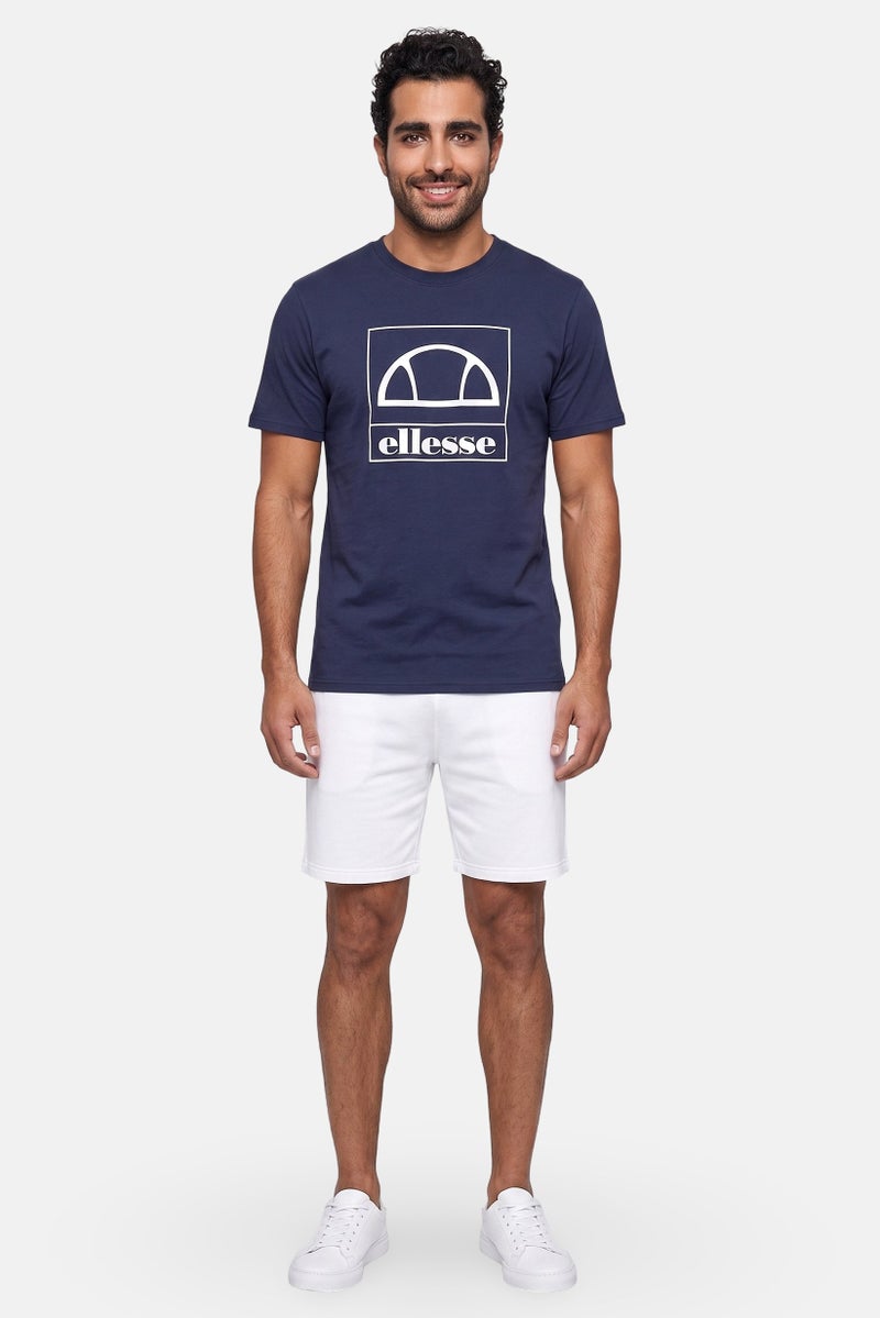 Ellesse Men Sportwear Fit Short Sleeve Training T-Shirt, Navy Blue - Image 2