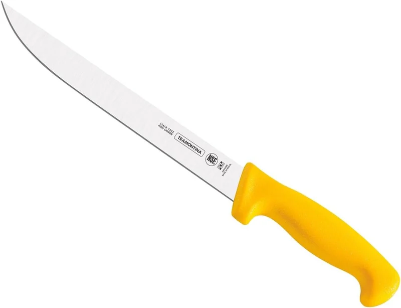 ترامونتينا 7-Inch Professional Boning Knife with Yellow Handle