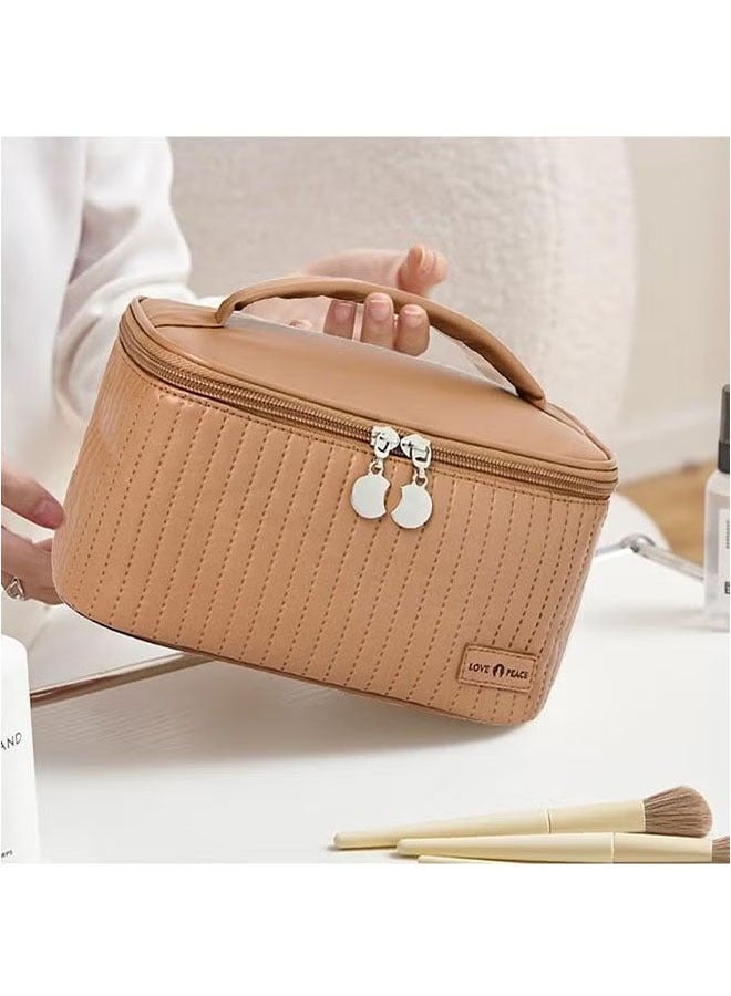 بلومنغ تايم الأزياء وبسيطة كعكة حقيبة حقيبة مستحضرات التجميل بو المحمولة أدوات الزينة التجميل تخزين المحمولة السفر العناية بالبشرة المنتج حقيبة التخزين - Image 1