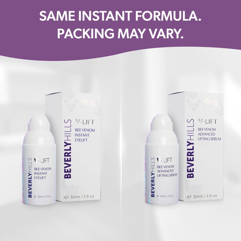 Beverly Hills V-Lift Instant Eye Lift and Eye Tuck Bee Venom Serum for Puffy Eyes, Dark Circles, Wrinkles, and Under Eye Bags Treatment for Women and Men | 30mL (120 Day Supply) - Image 2