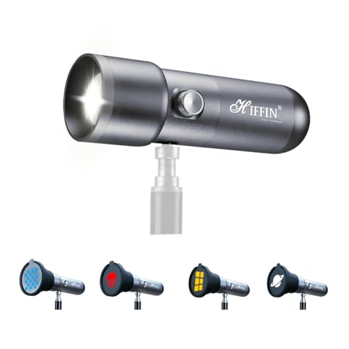 HIFFIN G-Flash RGB Photography Flashlight Portable Video Light LED Spotlight 7500mAh Battery 1–100% Dimming 4 Color Modes 20 GOBO Filters USB-C for Recording Studio Lighting, YouTube, Reels, Vlogging - Image 1