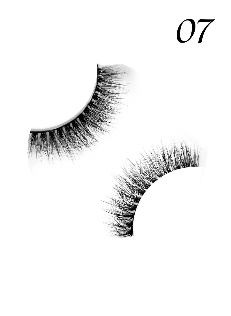 Famina21 Supreme Eyelashes - 20 Models, Natural and Lightweight, Reusable False Eyelashes (FM07) - Image 2