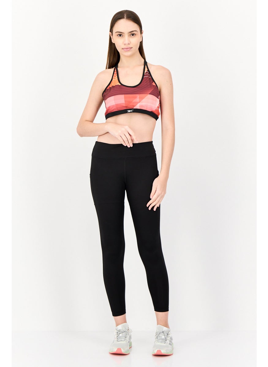 Reebok Women Brand Logo Padded Sports Bra, Multicolor  - Image 4
