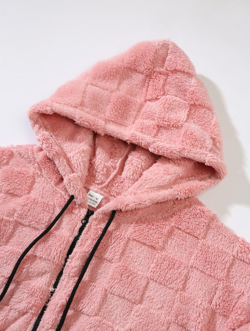 Men's Winter Thick Fleece Lined Zip Up Hoodie Casual Sweatshirt - Image 3