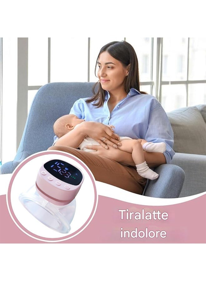 مضخة حليب كهربائية قابلة للارتداء – 3 أوضاع و15 سرعة، بدون استخدام اليدين، قابلة لإعادة الشحن عبر USB، هادئة، مصنوعة من سيليكون بدرجة غذائية – مضخة رضاعة محمولة للأمهات - Image 4