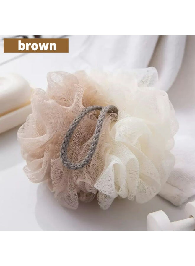 3 Pack Soft and Fluffy Exfoliating Bath Ball Mesh Body Scrub Mesh Loofah Shower Sponge Ball Pouf Shower Ball Mesh Scrubber Exfoliating Mesh Sponge Body Cleansing Bath Bubble Ball Combo 1 - Image 3