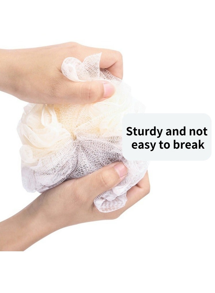 3 Pack Soft and Fluffy Exfoliating Bath Ball Mesh Body Scrub Mesh Loofah Shower Sponge Ball Pouf Shower Ball Mesh Scrubber Exfoliating Mesh Sponge Body Cleansing Bath Bubble Ball Combo 1 - Image 2