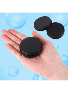 Patelai 64 Pieces Screw Top Round Tin Cans Aluminum Tin Jar With Screw Lid Lip Balm Tin Containers Bottle Empty Travel Cosmetic Sample Tin Cans Container For Diy (1 Oz Matte Black)  - Image 3