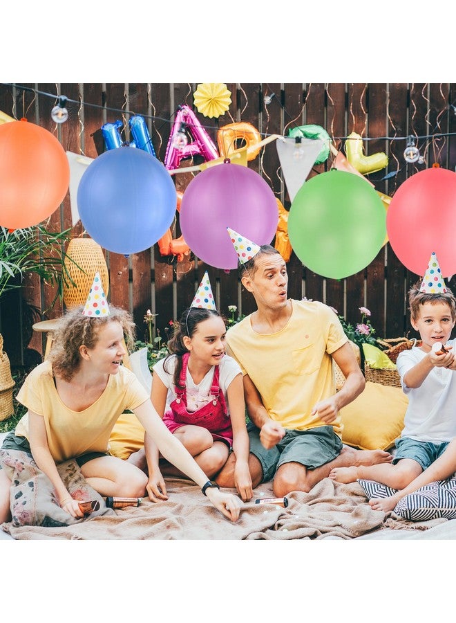 RUBFAC 36 Punch Balloons Punching Balloon Heavy Duty Party Favors For Kids, Bouncy Balls with Rubber Band Handle for Birthday Party, Goodie Bag, Stocking Stuffers for Kids - Image 5