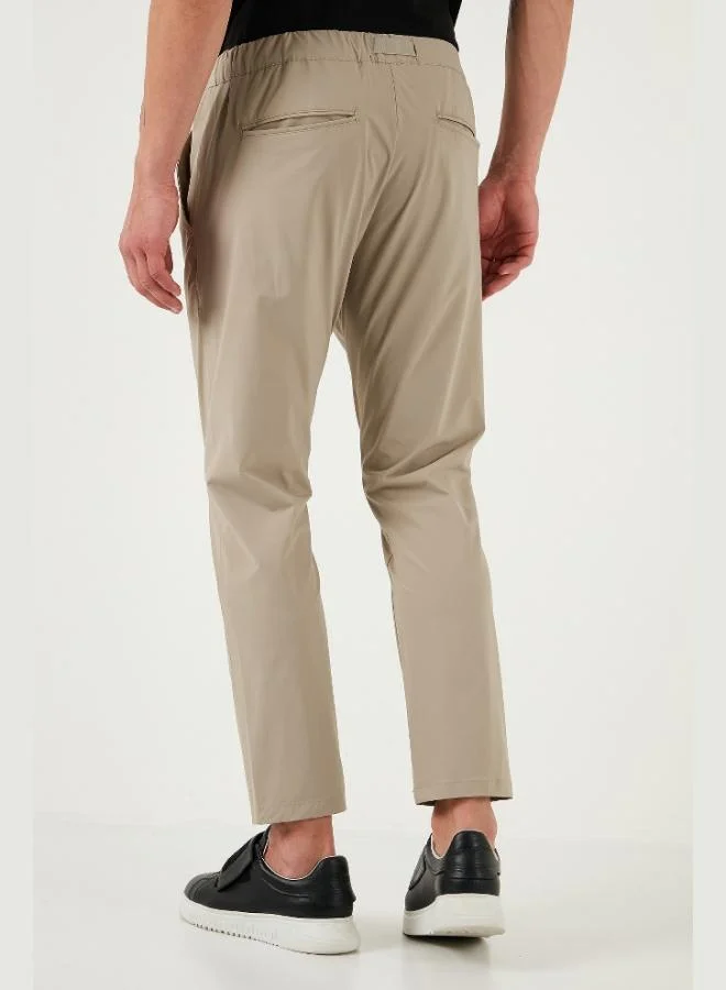 Buratti  Buratti Slim Fit Elastic Waistband Pipe Leg Belt Detailed Trousers Men's TROUSERS 5543S86JMILANO for Men | Best Price UAE