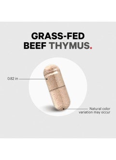 Codeage Grass Fed Beef Thymus Supplement - Freeze Dried, Non-Defatted, Desiccated Beef Thymus & Liver Pills Glandulars Meat – Pasture Raised Argentina Beef Vitamins for Thymus - Non-GMO -180 Capsules - pzsku/Z10867D1AFE624FFF907AZ/45/_/1741000294/fab6a79f-3c99-4495-94a8-748839d392e9