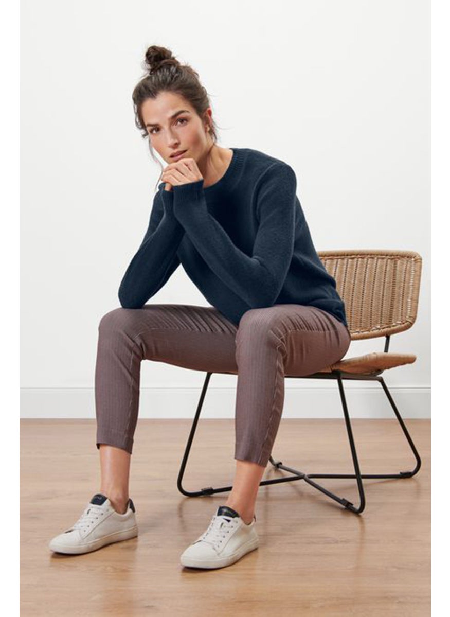 Tchibo - Women Textured Pull Over Sweater, Navy - Image 1