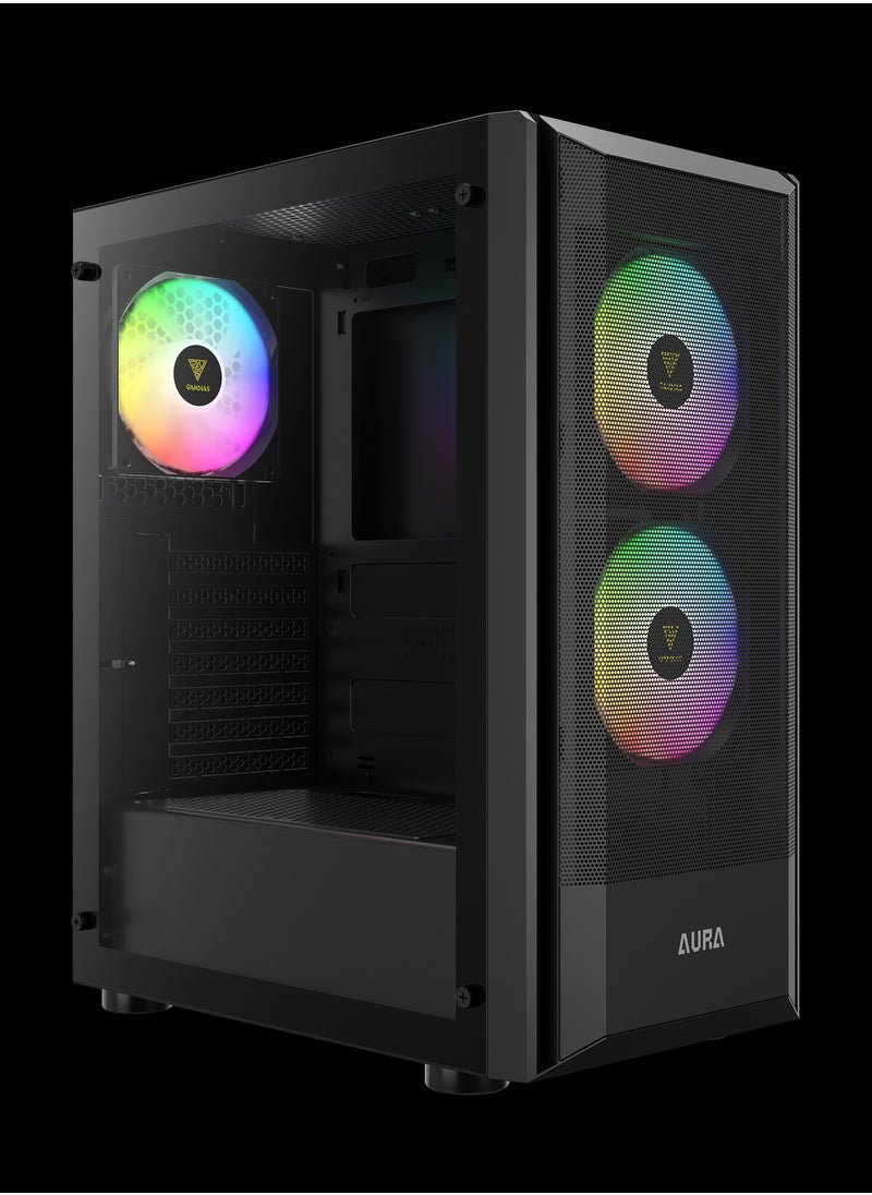 GAMDIAS AURA GC6 ARGB FINE MESH ARGB MID-TOWER CASE  - Image 2