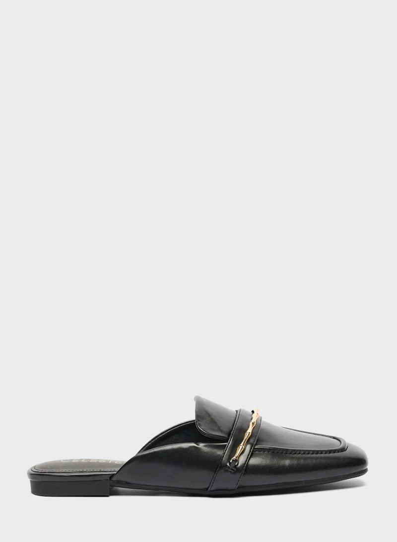 Celeste Horse Bit Detail Slip Ons