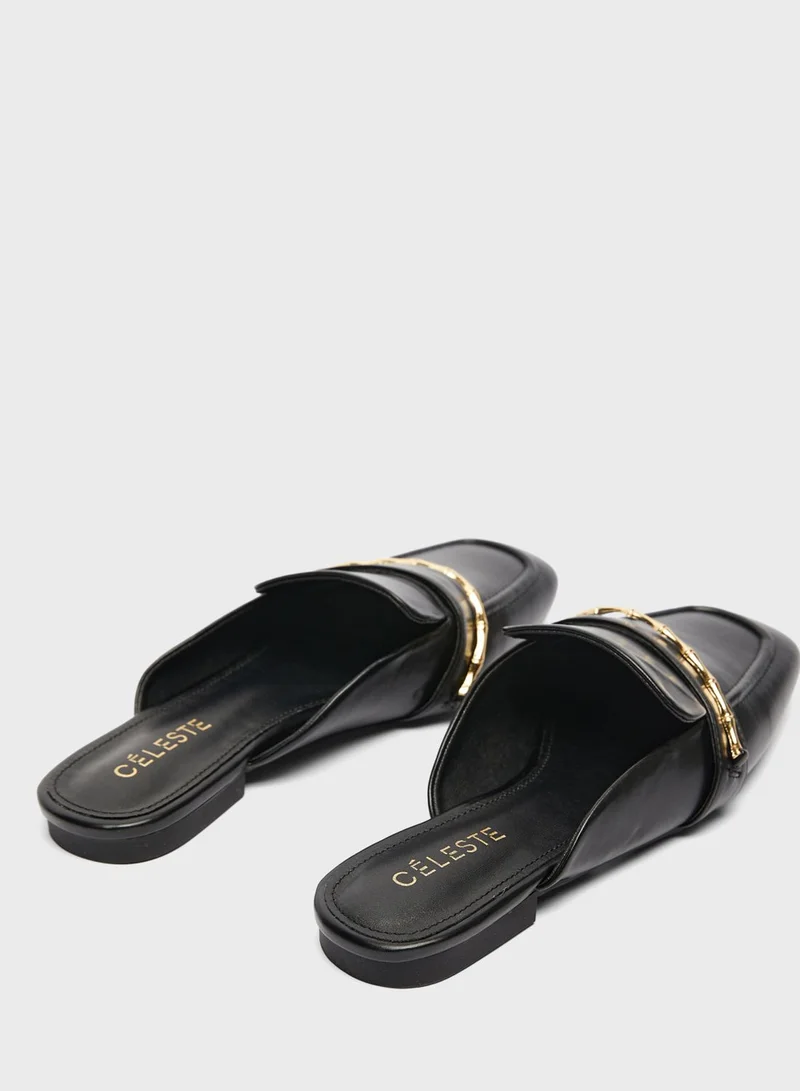 Celeste Horse Bit Detail Slip Ons