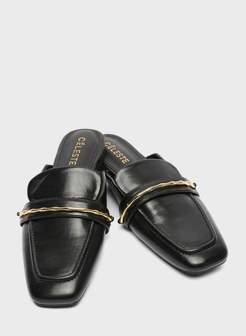 Celeste Horse Bit Detail Slip Ons