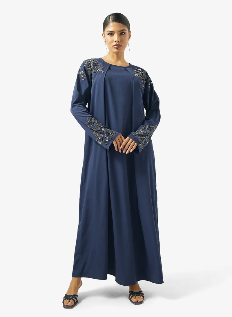 Khizana Embellished Abaya With Sheila