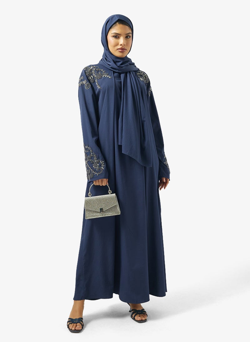 Khizana Embellished Abaya With Sheila - Image 2
