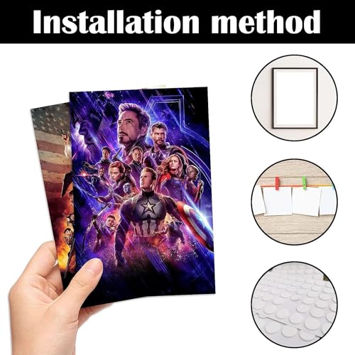 KARTMEN Pack of 50 Supermovie Movie Wall Collage Kit For Bedroom, Living room, Office - 4 x 6 Inches - Glue Dots Included - Image 4