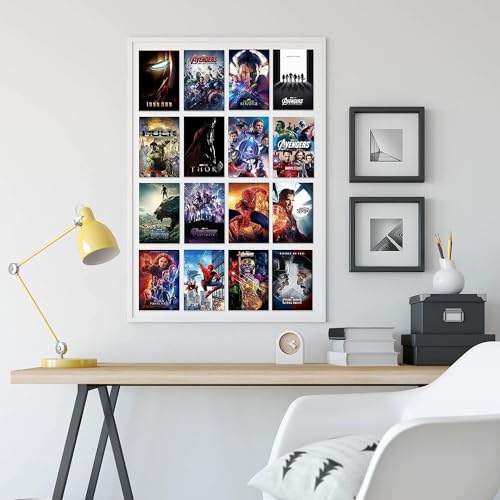 KARTMEN Pack of 50 Supermovie Movie Wall Collage Kit For Bedroom, Living room, Office - 4 x 6 Inches - Glue Dots Included - Image 5