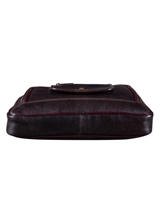 Brand Leather حقيبة لابتوب جلدية أصلية 13 بوصة (بني) - Image 4