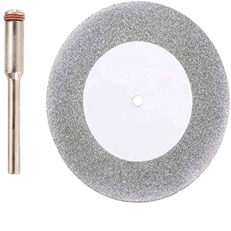 DIY Crafts Diy Crafts CT-DIY-HI-57578 Cutting Wheel Cut Off Discs Coated Rotary Tools With Mandrel for Dremel 2 Piece Discs & 2 Mandrel, Disc Φ60mm, Pattern # C (Multicolor)  - Image 1