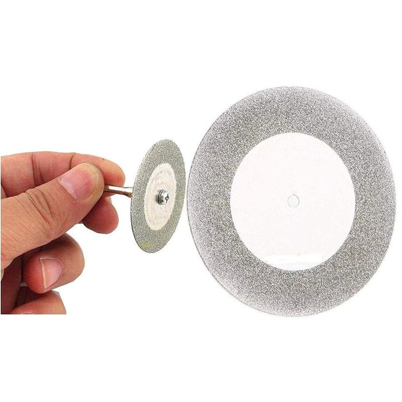 DIY Crafts Diy Crafts CT-DIY-HI-57578 Cutting Wheel Cut Off Discs Coated Rotary Tools With Mandrel for Dremel 2 Piece Discs & 2 Mandrel, Disc Φ60mm, Pattern # C (Multicolor)  - Image 2