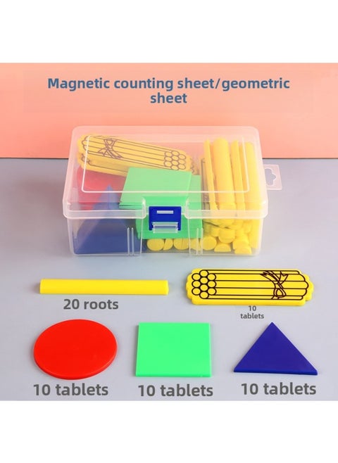 Magnetic Stick Teachers Use Math Arithmetic Teaching Aids Digital Stick Counter Primary School Counting Stick Counting First Grade-Color:Magnetic Learning Kit