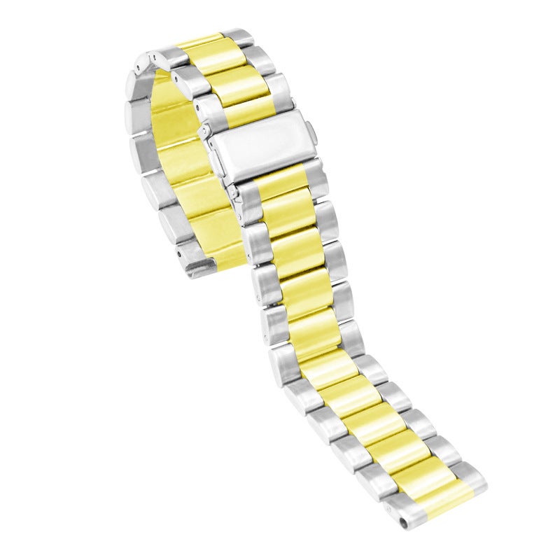 For Samsung Huawei Gt4 Stainless Steel Three Bead Watch Band Apple Watch 9 Apple Three Bead Watch Band - Image 1