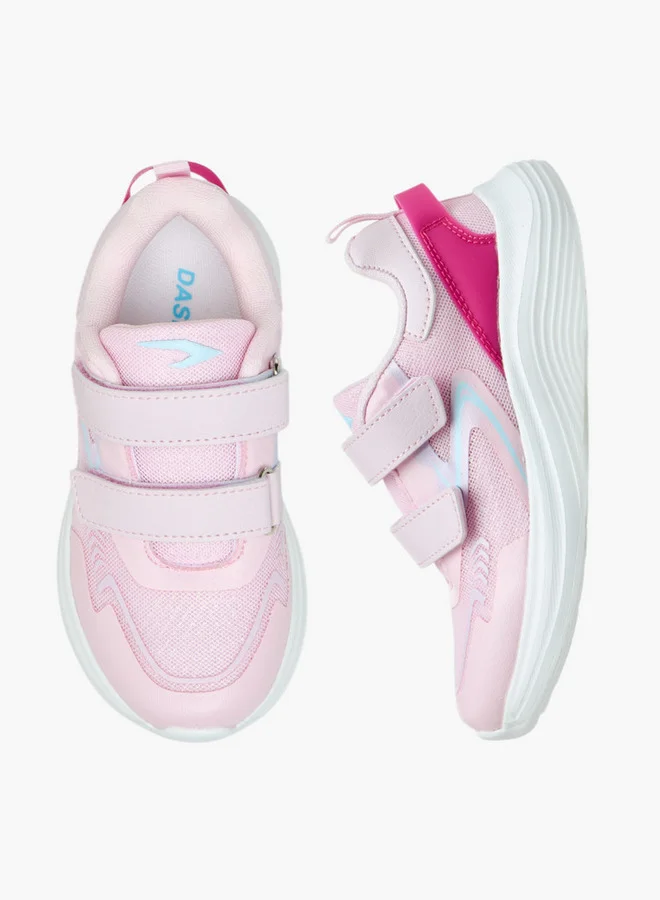 داش Panelled Sports Shoes with Hook and Loop Closure