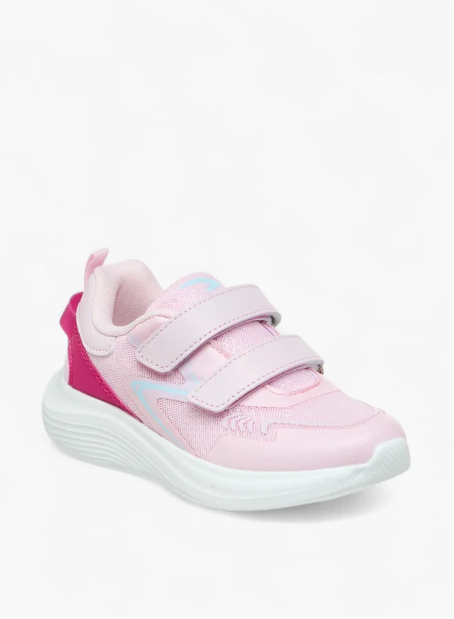 داش Panelled Sports Shoes with Hook and Loop Closure