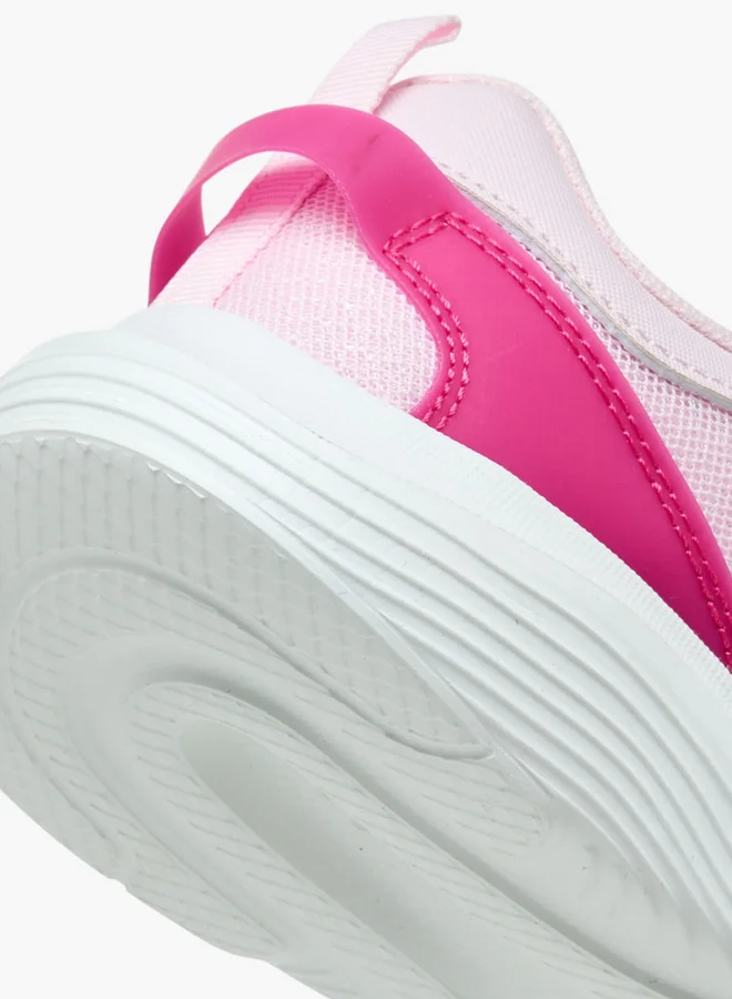 Dash Panelled Sports Shoes with Hook and Loop Closure