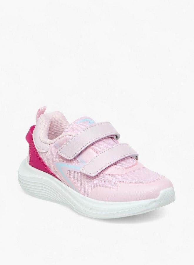 Dash Panelled Sports Shoes with Hook and Loop Closure - Image 1