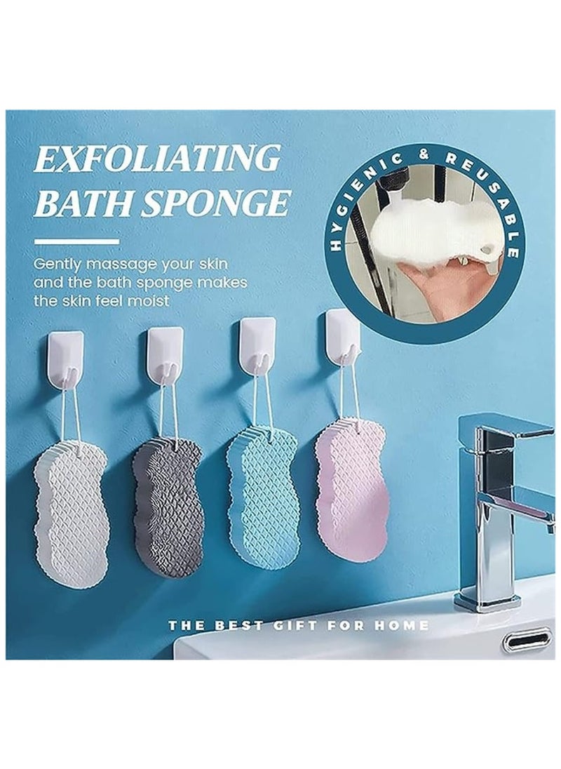 Cool Baby Style - Coolbaby Super Soft Exfoliating Bath Sponge  3D Cartoon Embossing Magic Ultra Sponge Shower Brush  Body Scrubber Scrub (Grey) - Image 1