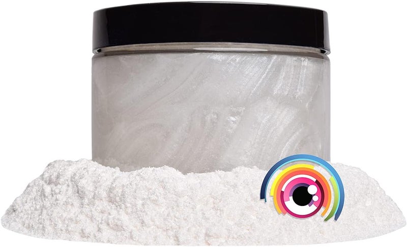 Eye Candy Pigments Premium White Mica Powder - Akoya White (50gr) - for Epoxy, Resin, Soap, Paint, Woodworking, Acrylic Pouring, Bath Bombs, Fishing Lures - DIY Arts and Crafts Additive - Image 4