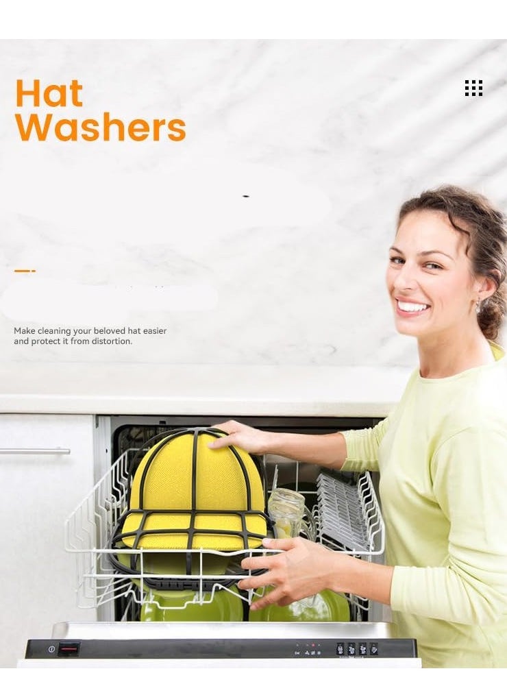 Generic - Hat Cleaning Machine For Washing Machine Hat Cleaning Cage Baseball Cap Cleaning Cage Hat Cleaning Machine For Washing Machine Baseball Cap Cleaner/Cleaning Protector Baseball Cap Cleaning Rack (White - 1 Piece) - Image 1