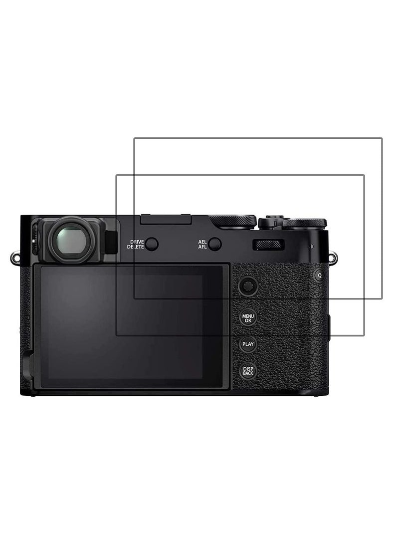 2 Pack Screen Protector Compatible with Fujifilm X100V XT4 XE4 Camera LCD Tempered Glass 9H Hardness Anti-Scrach Anti-Bubble  - Image 1